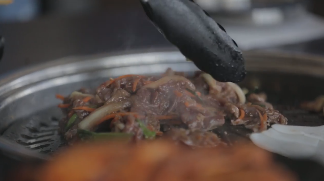 Beef Bulgogi on Grill